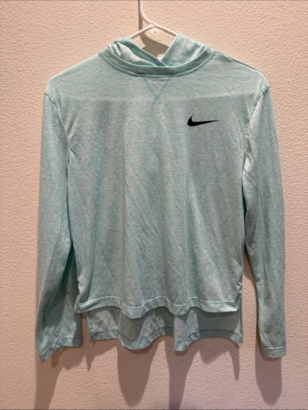 Nike Aqua Green Hooded Long Sleeve Pullover